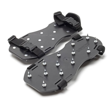 The Brush Man Black Poly Heavy Duty Spiked Shoes, 3/4 in Steel Spikes, PR SHOE-3/4